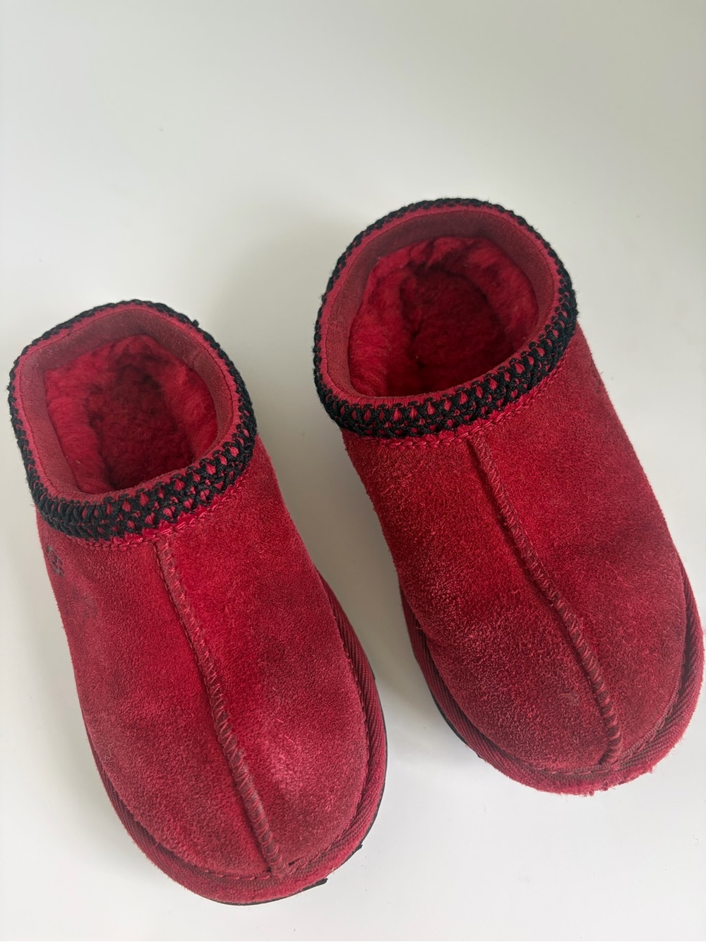 UGG Red Kids Tasman Slipper Slides size 11 - Picture 8 of 12